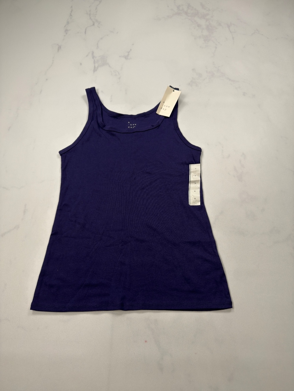 A New Day Tank Top Purple Scoop Neck Layering Basics Lot of 2 - Womens M NWT - Picture 4 of 6